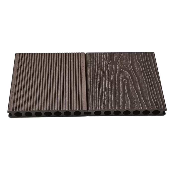 Composiet Vlonderplank Coffee 2,3 x 14,8 Cm Houtnerf / Ribbel