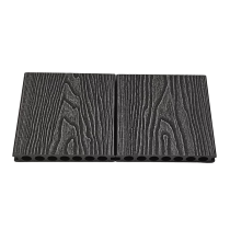 Composiet Vlonderplank Licht Grijs 2,3 x 14,8 Cm Houtnerf / Ribbel