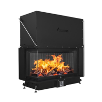 Inbouw Houtkachel Quattro 100 Max Links Glas