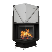 Inbouw Houtkachel Quattro 50 Links Glas Premium Edition