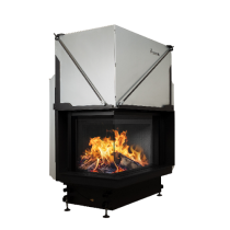 Inbouw Houtkachel Quattro 70 Links Glas Premium Edition