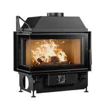 Inbouw Houtkachel Quattro 80 L Links Open Side