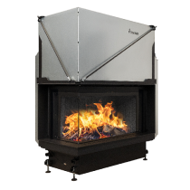 Inbouw Houtkachel Quattro 90 Links Glas Premium Edition