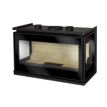Inzethaard Houtgestookt 150 mm Adour 700 Glas 3 Zijdig