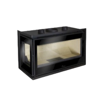 Inzethaard Houtgestookt 150 mm Adour 700 Links Glas