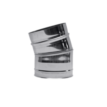 Rookkanaal 125 Ew. Segmentbocht 15 Gr.