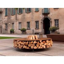 Tuinhaard / Tafel Rond Cortenstaal