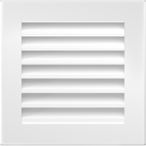 Convectierooster White 17x17