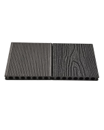 Composiet Vlonderplank Licht Grijs 2,3 x 14,8 Cm Houtnerf / Ribbel